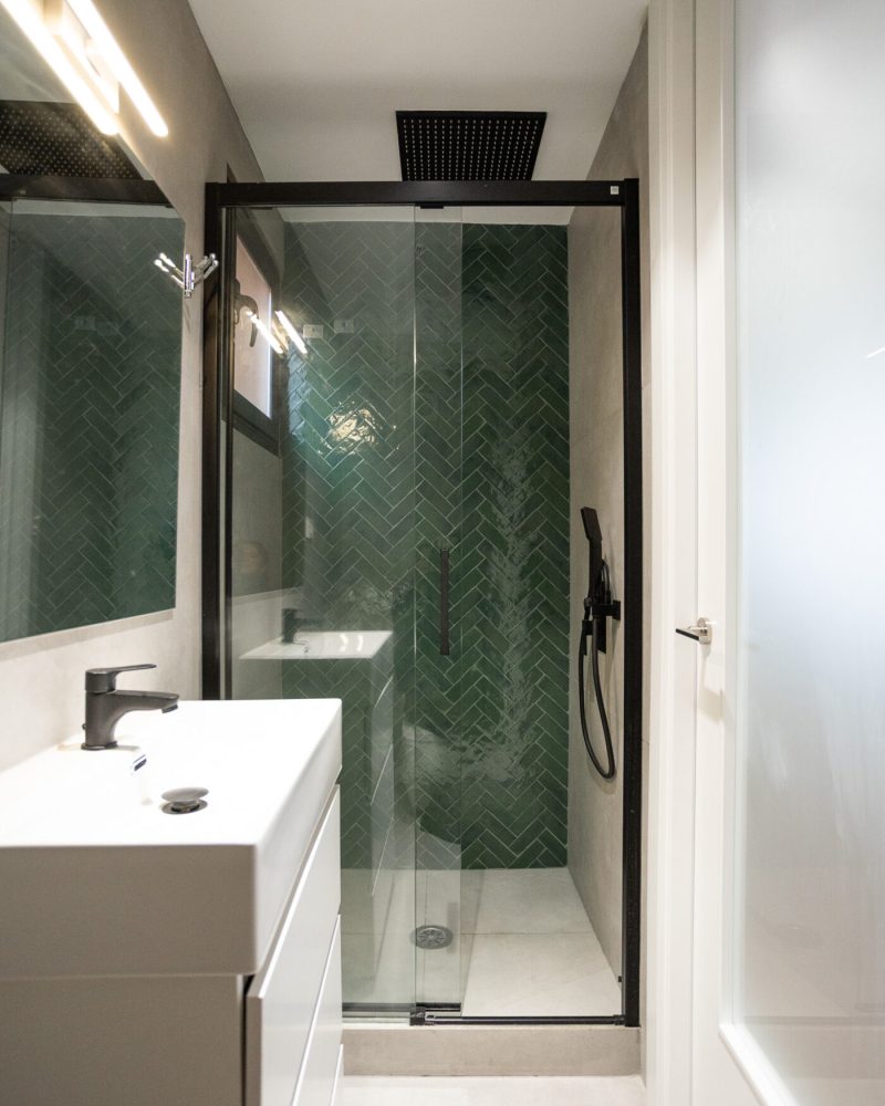Baño reformado del ático dúplex de Aravaca